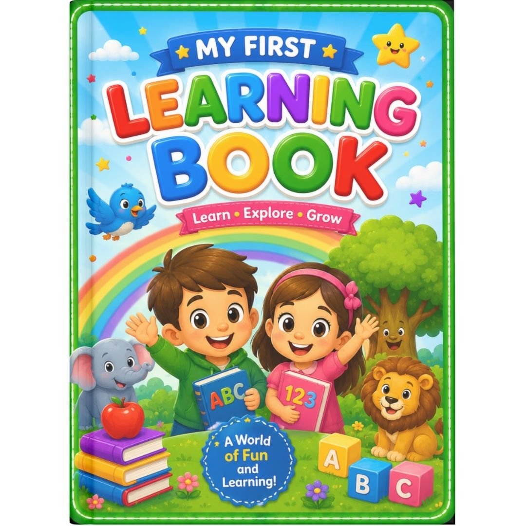 My First Learning Book for Kids Ages 2-5 | ABC, Numbers, Colors & Fun Activities