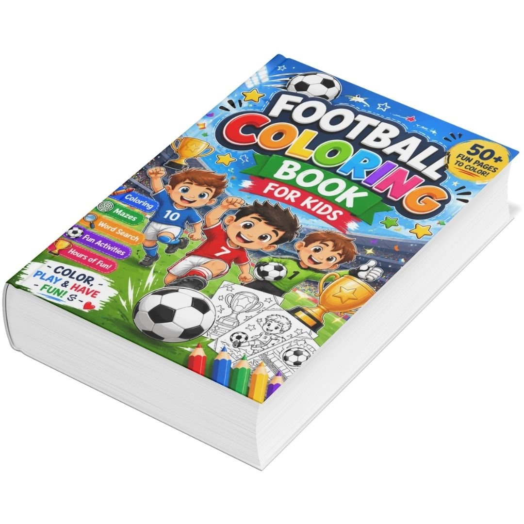 Football Coloring Book for Kids – 50 Printable Pages - Image 2