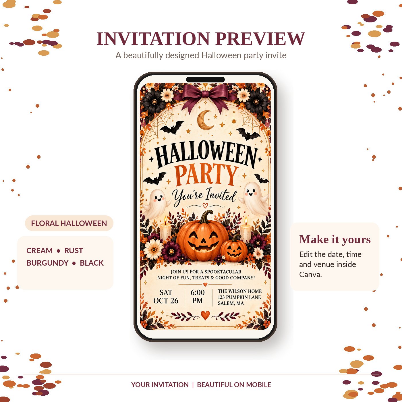 Editable Halloween Interactive Invitation Template – Canva Website - Image 4